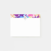 Spritzer in Aquarellfarben Abstrakt Post-it Klebezettel (Vorderseite)