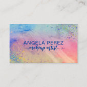 Spritzer in farbenfrohen Pastellfarben Visitenkarte (Vorderseite)