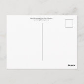 Spritzer in Grau, Braun und Schwarz Postkarte (Rückseite)