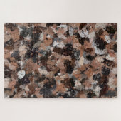 Spritzer in Grau, Braun und Schwarz Puzzle (Horizontal)