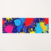 Spritzer in leuchtender Farbe Yogamatte (Vorderseite (Horizontal))
