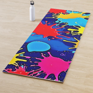 Spritzer in leuchtender Farbe Yogamatte