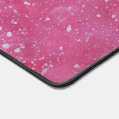 Spritzer in Rot und Weiß Schreibtischunterlage (Ecke)