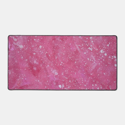 Spritzer in Rot und Weiß Schreibtischunterlage (Vorderseite)