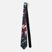 Spritzer in Schwarz und Rot Krawatte (Vorderseite)