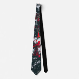 Spritzer in Schwarz und Rot Krawatte