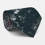 Spritzer in Schwarz und Rot Krawatte (Gerollt)