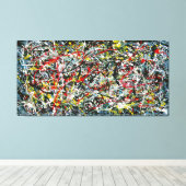 SPRITZER IV - Aktionsgemälde - Abstrakt- Leinwanddruck (Insitu (Holzboden))