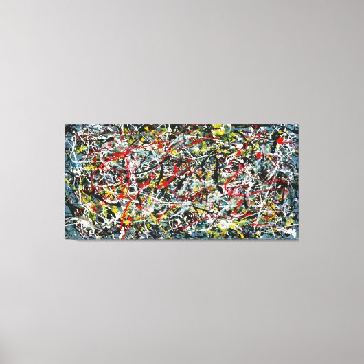 SPRITZER IV - Aktionsgemälde - Abstrakt- Leinwanddruck (Vorderseite)