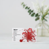 Spritzer-Karte Visitenkarte (Stehend Vorderseite)