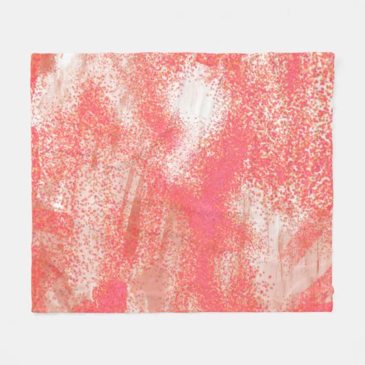 Spritzer Korallenriffe und Beige Fleecedecke (Vorderseite (Horizontal))