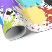 Spritzer-Künstler-Geschenkpapier-Rolle Geschenkpapier (Rolleneckpunkt)