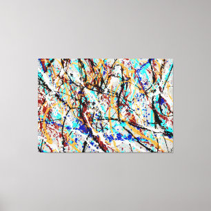 SPRITZER LI - Aktionsgemälde - Abstrakt- Leinwanddruck