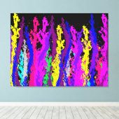 Spritzer Lines Leinwanddruck (Insitu (Holzboden))