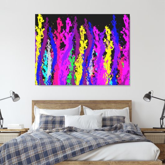 Spritzer Lines Leinwanddruck (Insitu (Schlafzimmer))