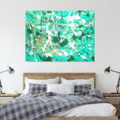 SPRITZER LIV - Aktionsgemälde - Abstrakt- Leinwanddruck (Insitu (Schlafzimmer))