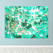 SPRITZER LIV - Aktionsgemälde - Abstrakt- Leinwanddruck (Insitu (Holzboden))