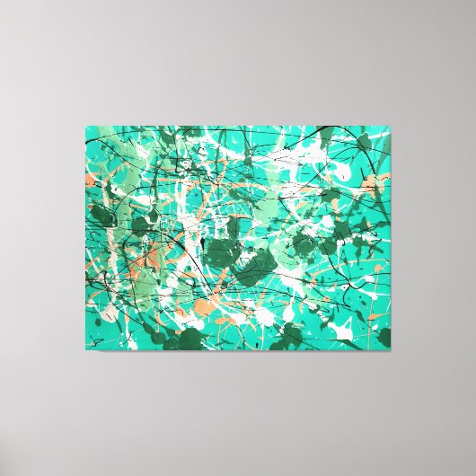 SPRITZER LIV - Aktionsgemälde - Abstrakt- Leinwanddruck (Vorderseite)