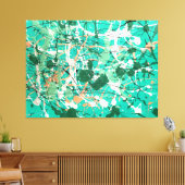 SPRITZER LIV - Aktionsgemälde - Abstrakt- Leinwanddruck (Insitu (Wohnzimmer))