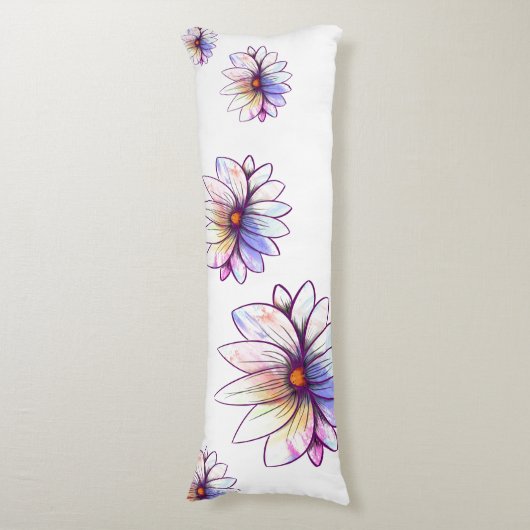 Spritzer-Lotus und weiche Pastellkissen Seitenschläferkissen (Vorderseite Vertikal)