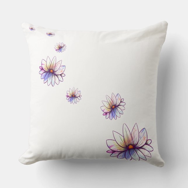 Spritzer Lotus Wind geblasen Kissen (Vorderseite)