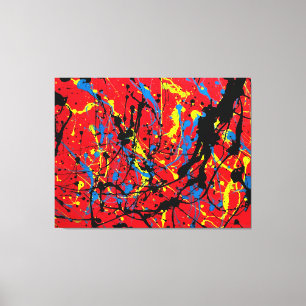 SPRITZER LVI - Aktionsgemälde - Abstrakt- Leinwanddruck