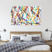 SPRITZER LXIII - Aktionsgemälde - Leinwanddruck (Insitu (Schlafzimmer))