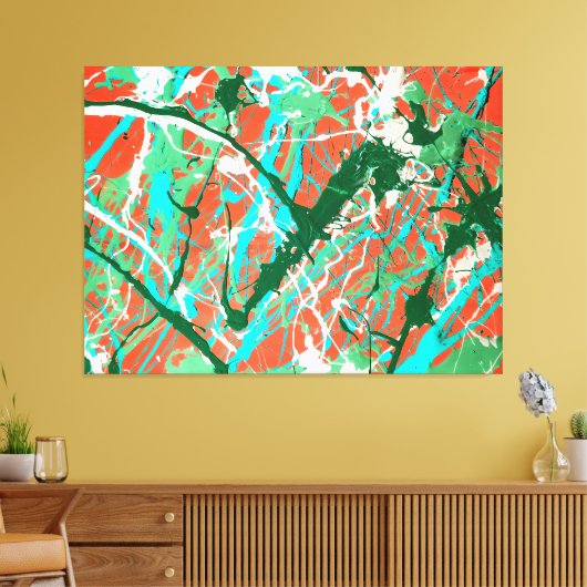 SPRITZER LXIX - Aktionsgemälde - Leinwanddruck (Insitu (Wohnzimmer))