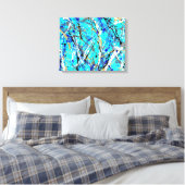 SPRITZER LXV - Aktionsgemälde - Abstrakt- Leinwanddruck (Insitu (Schlafzimmer))