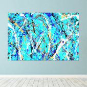 SPRITZER LXV - Aktionsgemälde - Abstrakt- Leinwanddruck (Insitu (Holzboden))