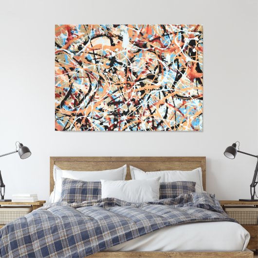 SPRITZER LXVI - Aktionsgemälde - Leinwanddruck (Insitu (Schlafzimmer))