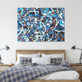 SPRITZER LXVII - Aktionsgemälde - Leinwanddruck (Insitu (Schlafzimmer))