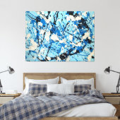 SPRITZER LXX - Aktionsgemälde - Abstrakt- Leinwanddruck (Insitu (Schlafzimmer))
