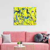 SPRITZER LXXIV - Aktionsgemälde - Leinwanddruck (Insitu (Wohnzimmer))