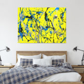 SPRITZER LXXIV - Aktionsgemälde - Leinwanddruck (Insitu (Schlafzimmer))
