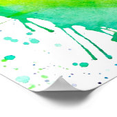 Spritzer Mandala Poster. Poster (Ecke)