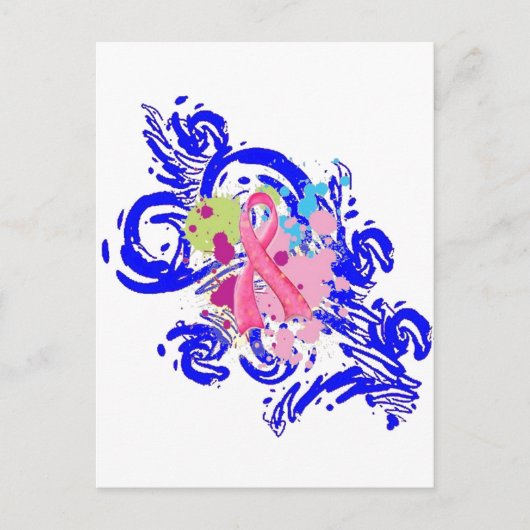 Spritzer Me Rosa Postkarte (Vorderseite)