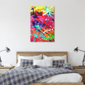 Spritzer Mind_01 Canvas Print Leinwanddruck (Insitu (Schlafzimmer))