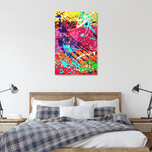 Spritzer Mind_01 Canvas Print Leinwanddruck (Insitu (Schlafzimmer))