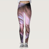 Spritzer mit Aquarellfarbe Abstrakt Pinselstriche Leggings (Vorderseite)