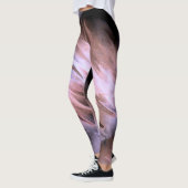 Spritzer mit Aquarellfarbe Abstrakt Pinselstriche Leggings (Links)