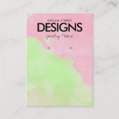 Spritzer mit Aquarellfarbenanstrich mit Anzeigetaf Visitenkarte (Vorderseite)