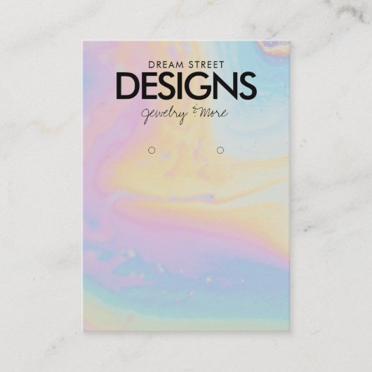 Spritzer mit Aquarellfarbenanstrich mit Anzeigetaf Visitenkarte (Vorderseite)