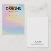 Spritzer mit Aquarellfarbenanstrich mit Anzeigetaf Visitenkarte (Vorne/Hinten)