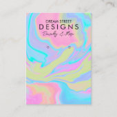 Spritzer mit Aquarellfarbenanstrich mit Anzeigetaf Visitenkarte (Vorderseite)