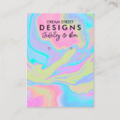 Spritzer mit Aquarellfarbenanstrich mit Anzeigetaf Visitenkarte (Vorderseite)