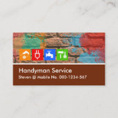 Spritzer mit brauner Schicht Visitenkarte (Vorderseite)