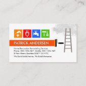 Spritzer mit einer Wand aus Holz Visitenkarte (Rückseite)