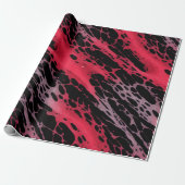 Spritzer mit roten und violetten Farben Abstrakte  Geschenkpapier (Ungerollt)