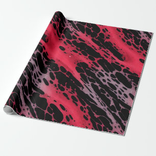 Spritzer mit roten und violetten Farben Abstrakte  Geschenkpapier